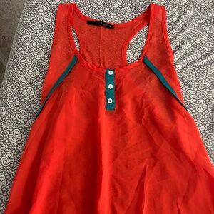 Orange lose fitting top